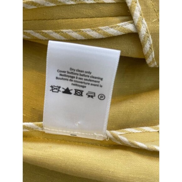 Veronica Beard Nisha Yellow Linen Wool Blend Dickey Blazer Jacket $595 Size 10 - Picture 15 of 16